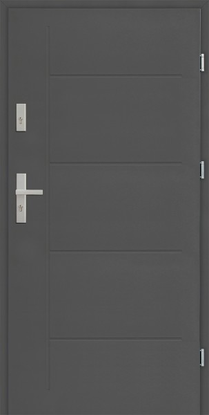 Drzwi zewnętrzne SETTO 90 cm antracyt Pełne Modern