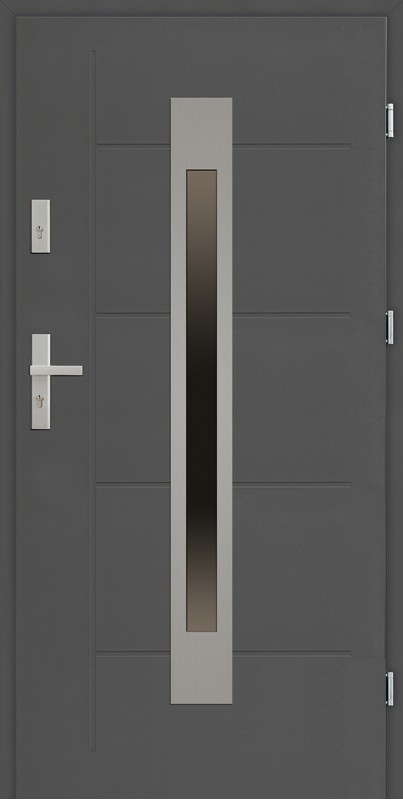 Drzwi zewnętrzne 90 cm antracyt Fabio Modern marki SETTO
