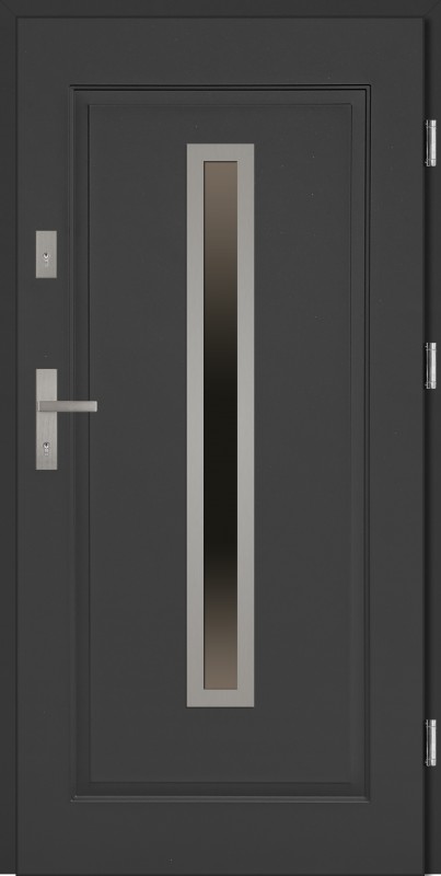 Drzwi stalowe wejściowe antracyt Dario 68 SETTO