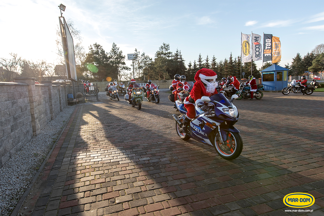 Mikołajowa grupa motocyklowa z Konina - Mikołajki MAR-DOM 2020