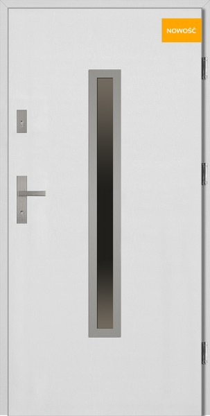 Drzwi wejściowe 90 cm białe Dario Płaskie SETTO