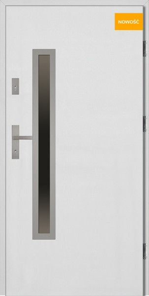 Drzwi wejściowe 90 cm białe Dario Uno Płaskie SETTO