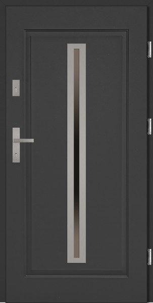 Drzwi stalowe wejściowe antracyt Paolo 68 SETTO