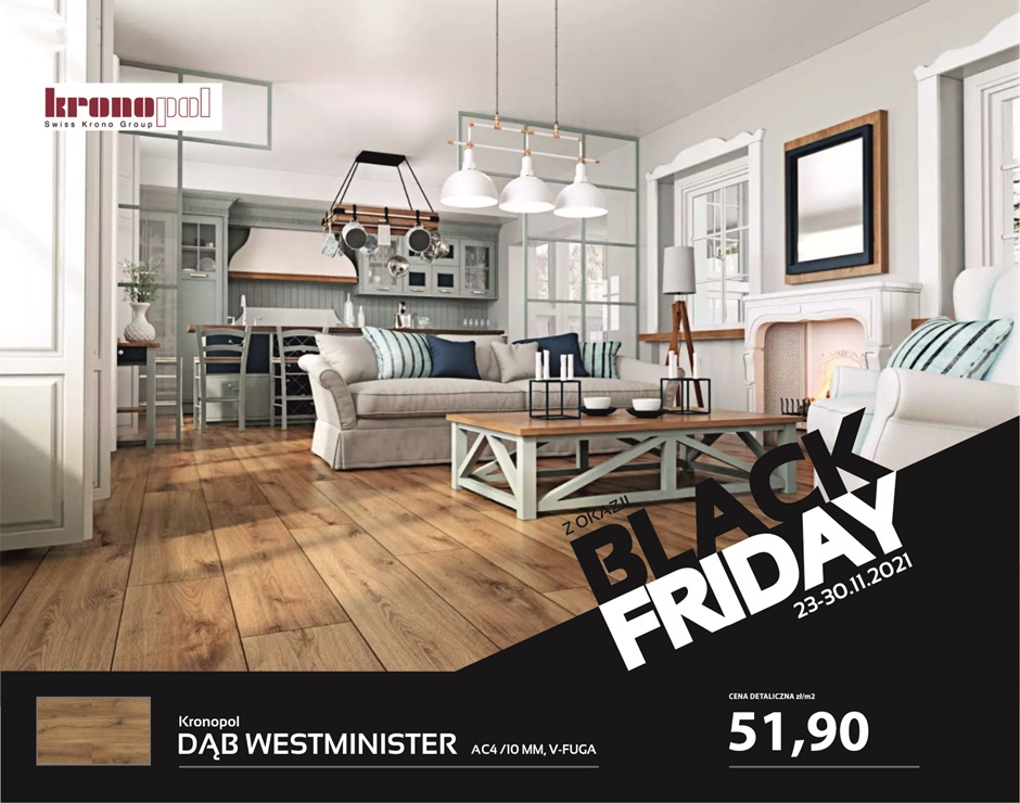 Promocja na panele na podłogowe Dąb Westminister w MAR-DOM Konin z okazji Black Friday 2021 Promocja Black Friday panele Dąb Westminister