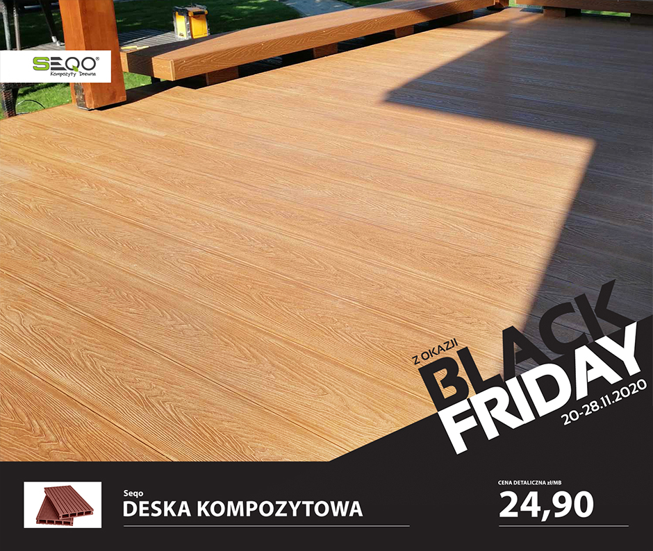 Promocja na deske kompozytową SEQO w MAR-DOM Konin z okazji Black Friday 2020 Promocja Black Friday deska kompozytowa Seqo