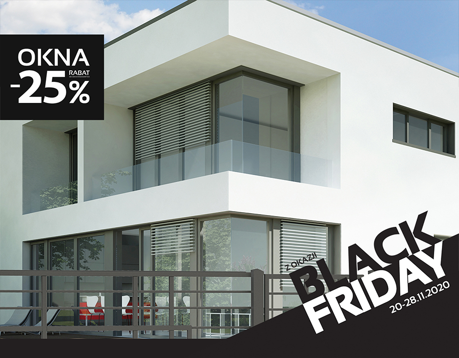Black Friday 2020 w MAR-DOM Konin - rabat -25% na nowe okna do domu bądź mieszkania Okna Konin Promocja - Black Friday 2020 w MAR-DOM Konin