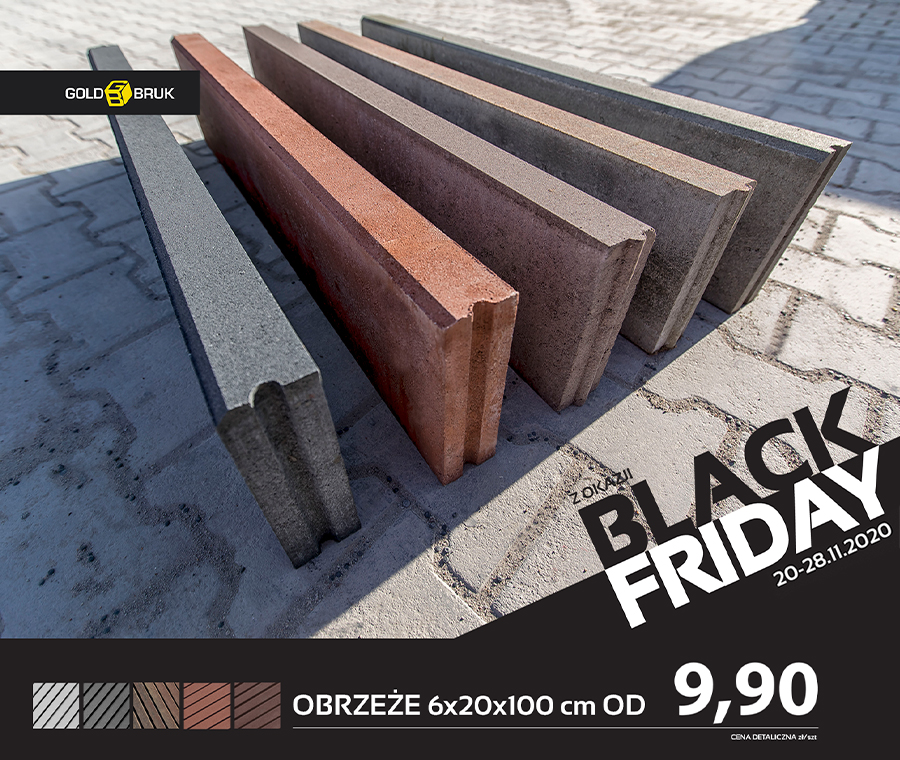 Black Friday - obrzeża GOLD BRUK promocja