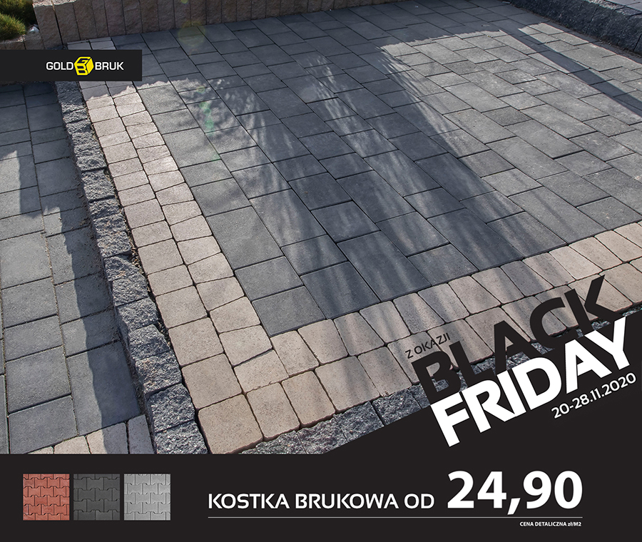 Black Friday - kostka brukowa promocja