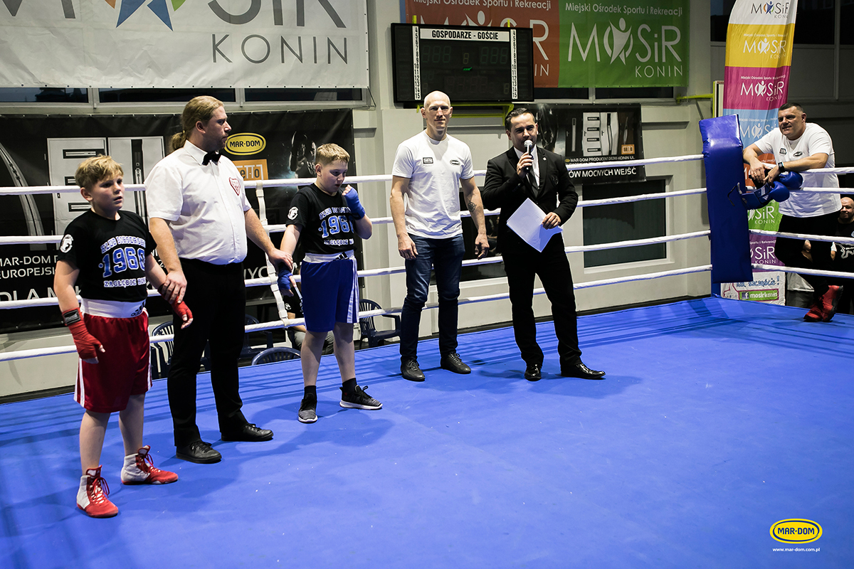 Mecz boksu olimpijskiego o puchar MAR-DOM Konin