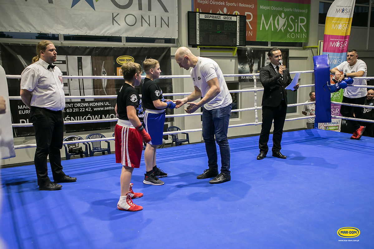 Mecz boksu olimpijskiego o puchar MAR-DOM Konin