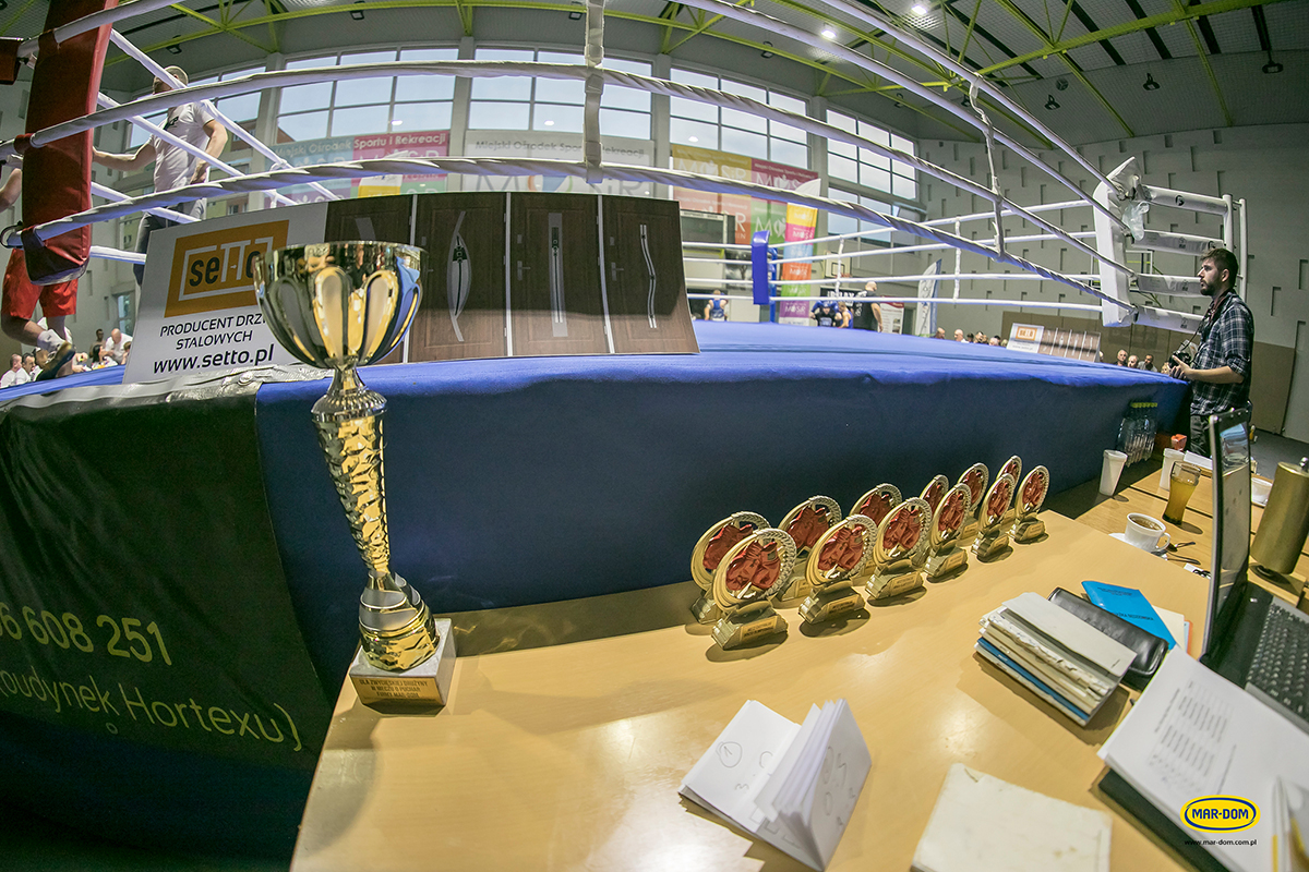 Mecz boksu olimpijskiego o puchar MAR-DOM Konin