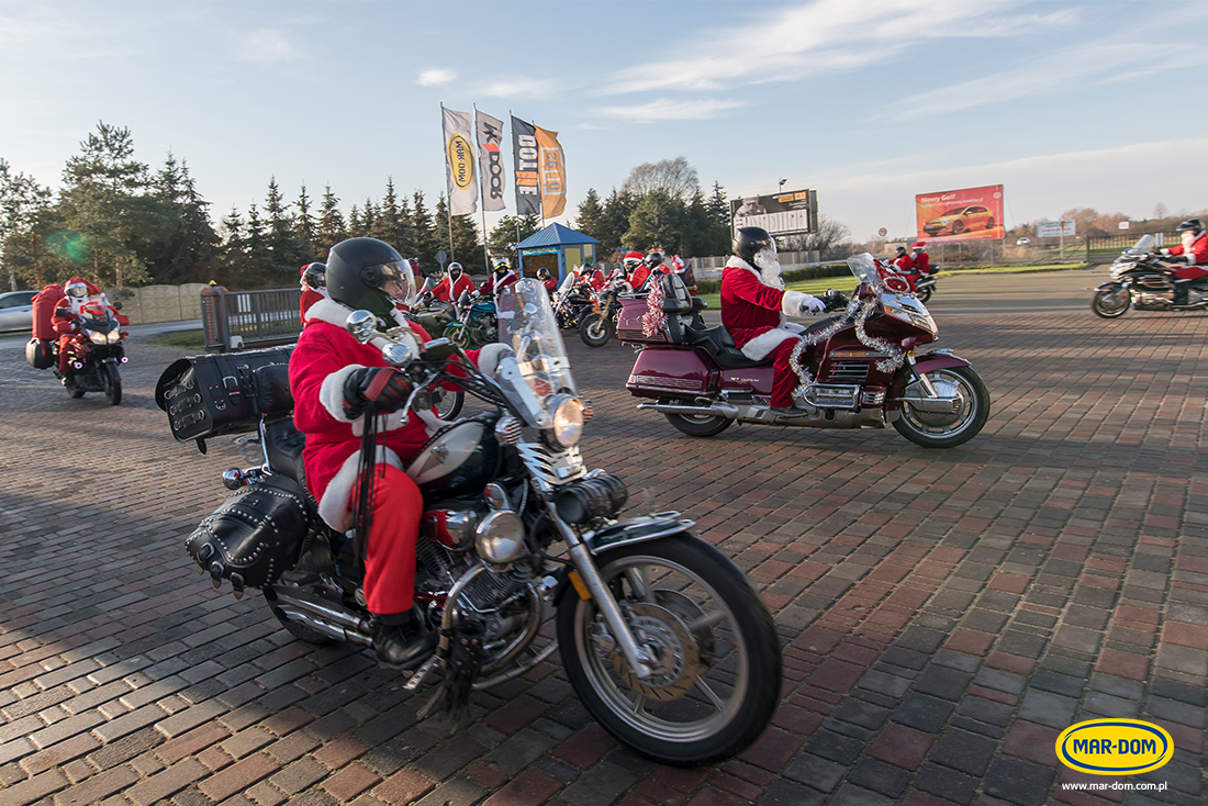 Mikołajowa grupa motocyklowa z Konina - Mikołajki MAR-DOM 2020