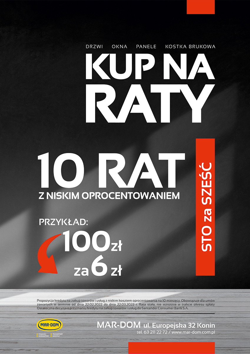 Drzwi panele okna Konin - na raty