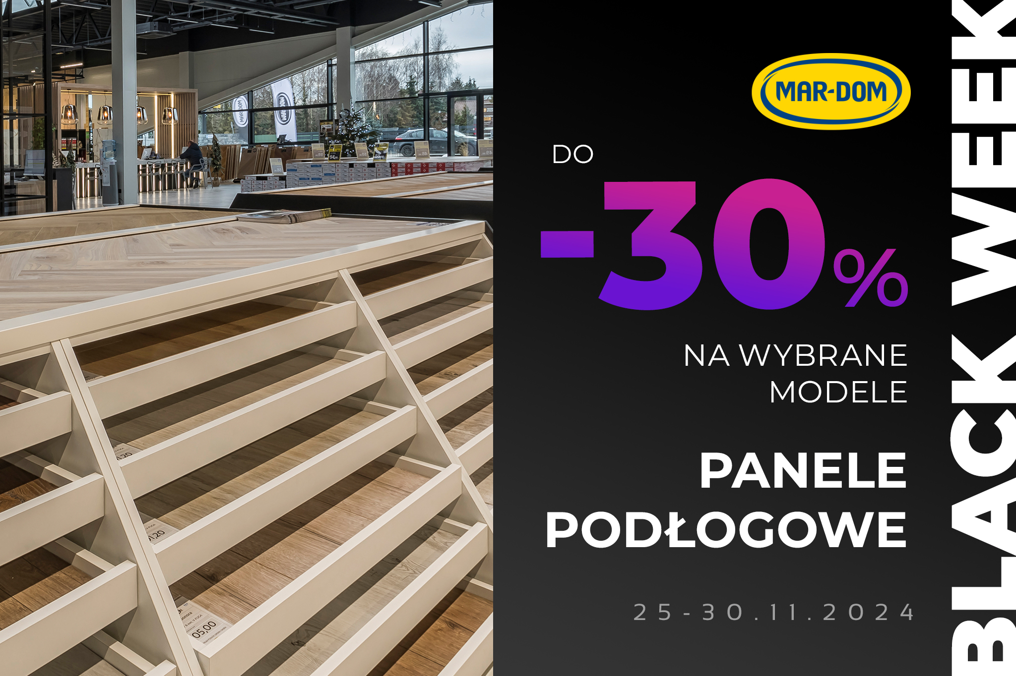 BLACK WEEK DO -30% PANELE PODŁOGOWE