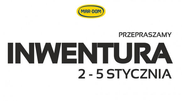 2 - 5 stycznia INWENTURA