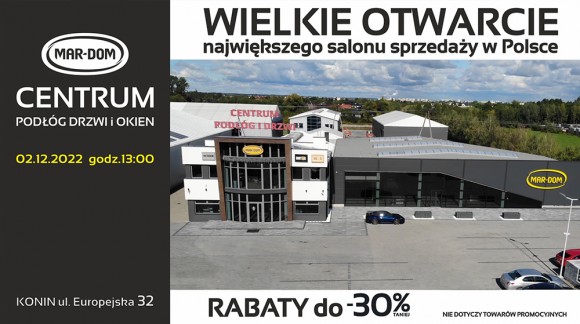 2 grudnia - Wielkie otwarcie największego salonu sprzedaży w Polsce!