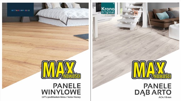 Panele laminowane i panele winylowe LVT - MAX Nowości