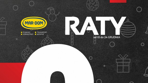 Raty 3x0% w MAR-DOMie na panele okna i drzwi