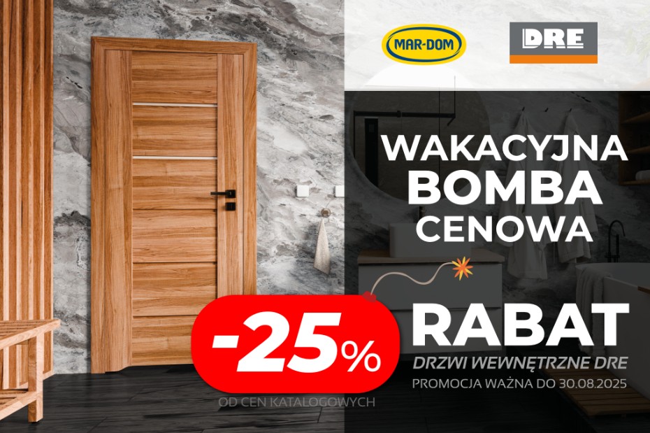 WAKACYJNA BOMBA CENOWA - DRE 25% AURI, ESTRA, REVA